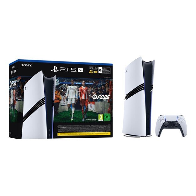Sony PlayStation 5 Pro + EA Sports FC 26 Bundle 2 TB Wi-Fi Black, White 5
