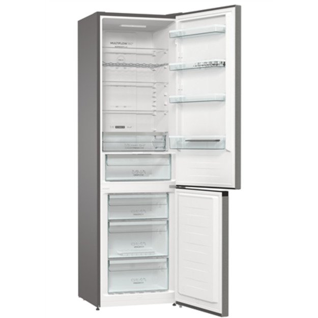 Gorenje | Refrigerator | NRK6202AXL4 | Energy efficiency class E | Free standing | Combi | Height 200 cm | No Frost system | Fri 6