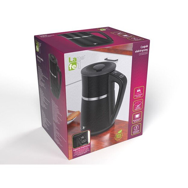 Electric kettle with temperature control 1.7 l 2200 W LAFE CEG020