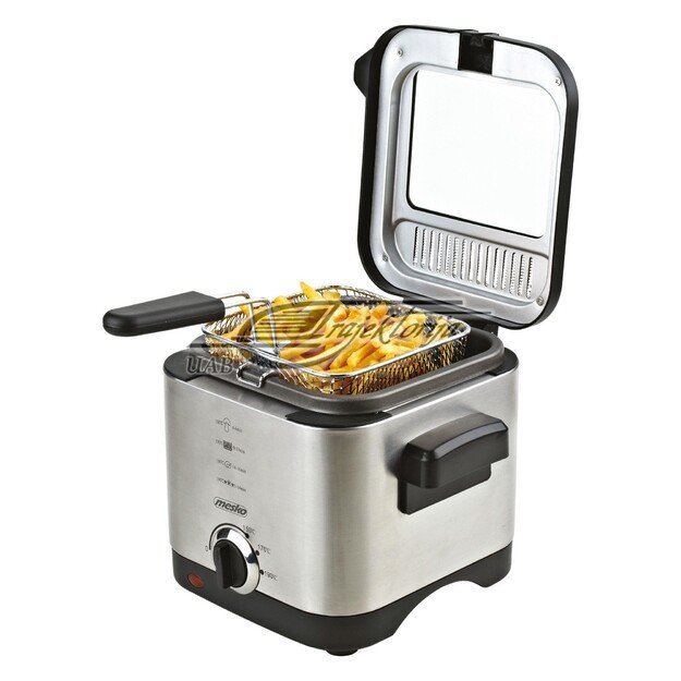 Mesko | Deep Fryer | MS 4910 | Power 900 W | Capacity 1.5 L | Silver