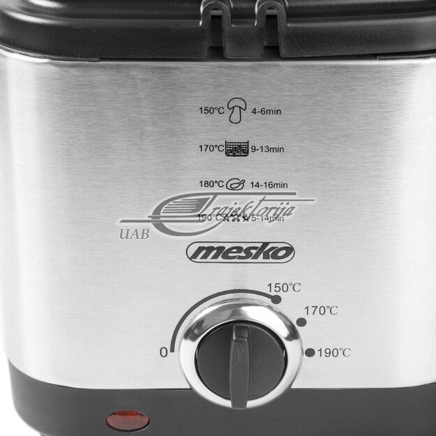 Mesko | Deep Fryer | MS 4910 | Power 900 W | Capacity 1.5 L | Silver