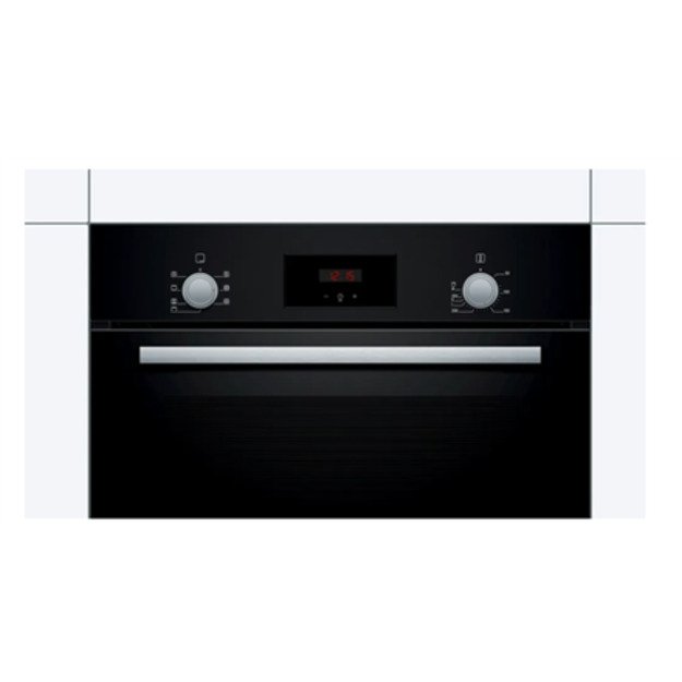 Bosch | Oven | HBF133BA0 | 66 L | Electric | EcoClean | Knobs | Height 59.5 cm | Width 59.4 cm | Black