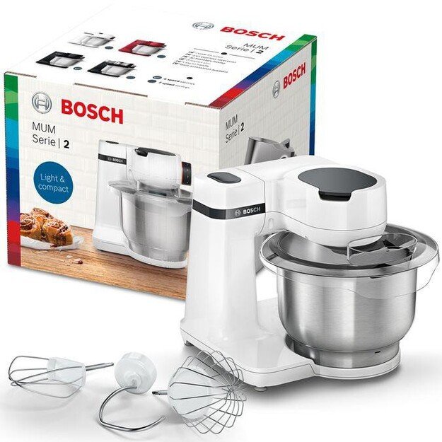 Bosch | MUM Serie Kitchen Machine | MUMS2EW00 | 700 W | Number of speeds 4 | Bowl capacity 3.8 L | White