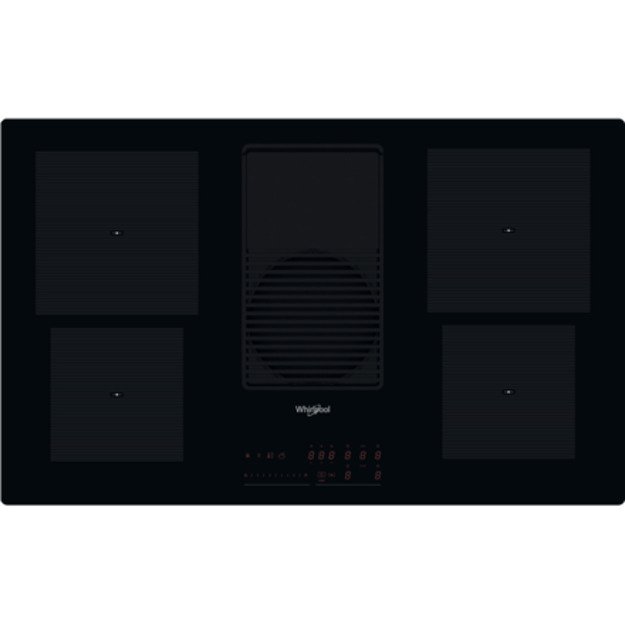 Whirlpool Black | Electronic | A | 4 | WVH 92 K/1 | Induction hob with built-in hood