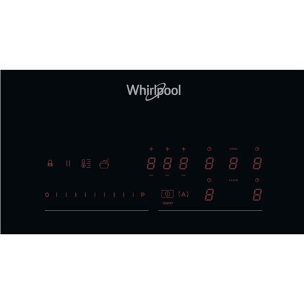 Whirlpool Black | Electronic | A | 4 | WVH 92 K/1 | Induction hob with built-in hood