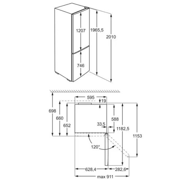 Chłodziarko-zamrażarka ELECTROLUX LNT7ME36G2