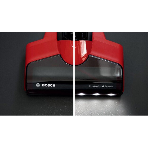 Bosch BCS711PET stick vacuum/electric broom Battery Dry Bagless 0.3 L Black, Red 3 Ah