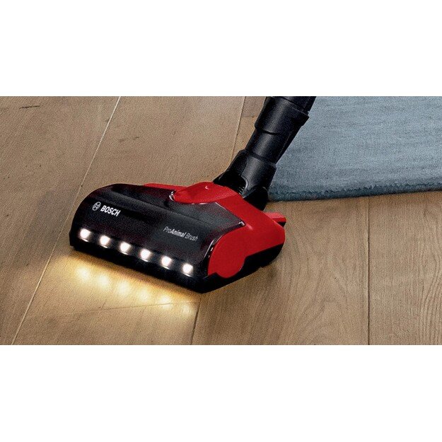 Bosch BCS711PET stick vacuum/electric broom Battery Dry Bagless 0.3 L Black, Red 3 Ah