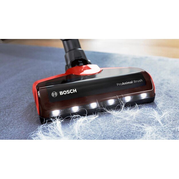 Bosch BCS711PET stick vacuum/electric broom Battery Dry Bagless 0.3 L Black, Red 3 Ah