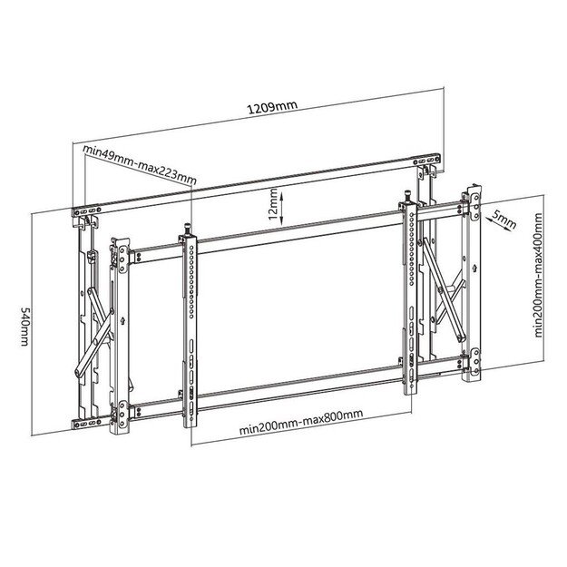 Mount Video wall Maclean MC-846 (Wall, 50  - 60 , max. 35kg)