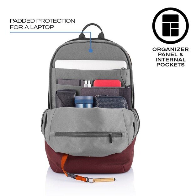 XD DESIGN ANTI-THEFT BACKPACK BOBBY SOFT RED P/N: P705.794