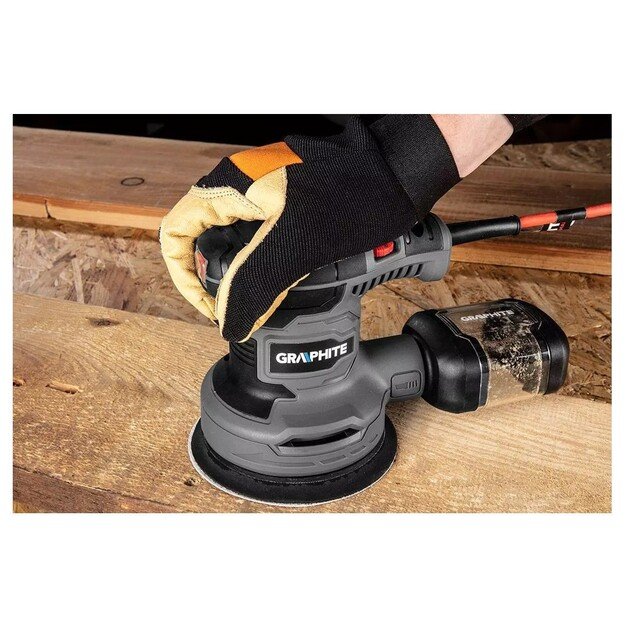 Eccentric Sander 300W Graphite foot 125mm