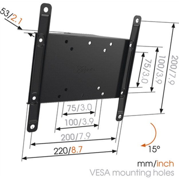 Vogels | Wall mount | MA2010-A1 Tilt | Tilt | 26-40   | Maximum weight (capacity) 30 kg | Black