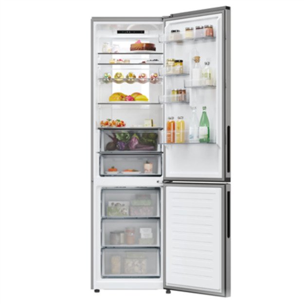 Candy Refrigerator | CNCQ4T620CX | Energy efficiency class C | Free standing | Combi | Height 205 cm | No Frost system | Fridge