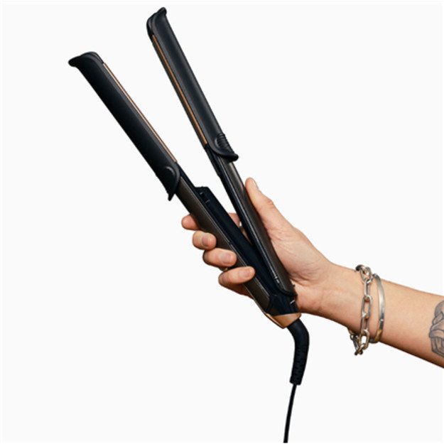 Remington Straight and Curl Hair Straightener | S6077 ONE | Ceramic heating system | Temperature (min) 150 °C | Temperature (ma