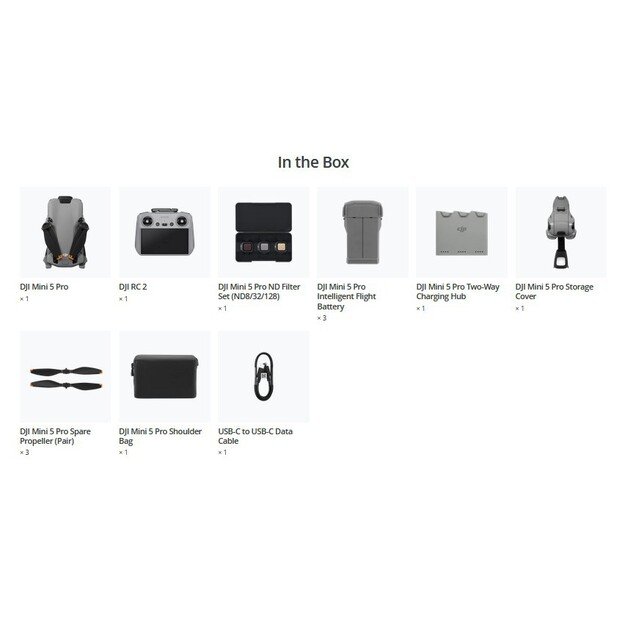 DJI Mini 5 Pro Fly More Combo (DJI RC2） 1