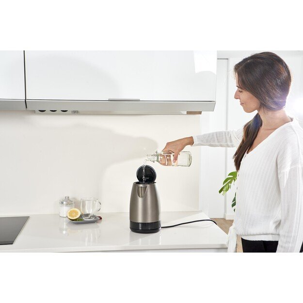 Black & Decker BXKE2201E electric kettle 1.7 L 2200 W Black, Stainless steel