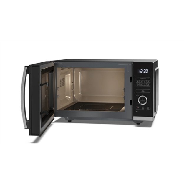 Sharp YC-QS254AE-B microwave Countertop Solo microwave 25 L 900 W Black, Stainless steel