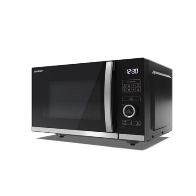 Sharp YC-QS254AE-B microwave Countertop Solo microwave 25 L 900 W Black, Stainless steel