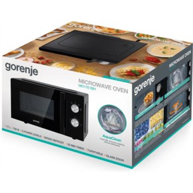 Gorenje | Microwave Oven | MO17E1BH | Free standing | 17 L | 700 W | Black