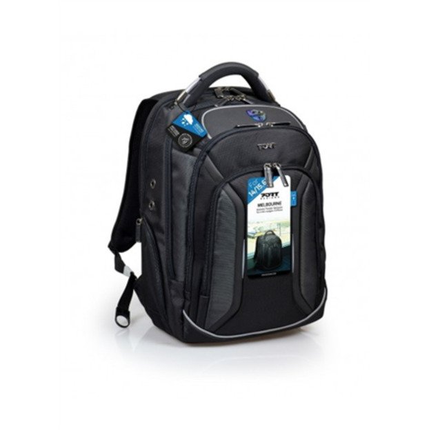 PORT DESIGNS | Melbourne | Fits up to size 15.6   | Backpack | Black | Shoulder strap