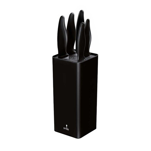 Smile Smile SNS-6 6-piece black knife block set | Smile