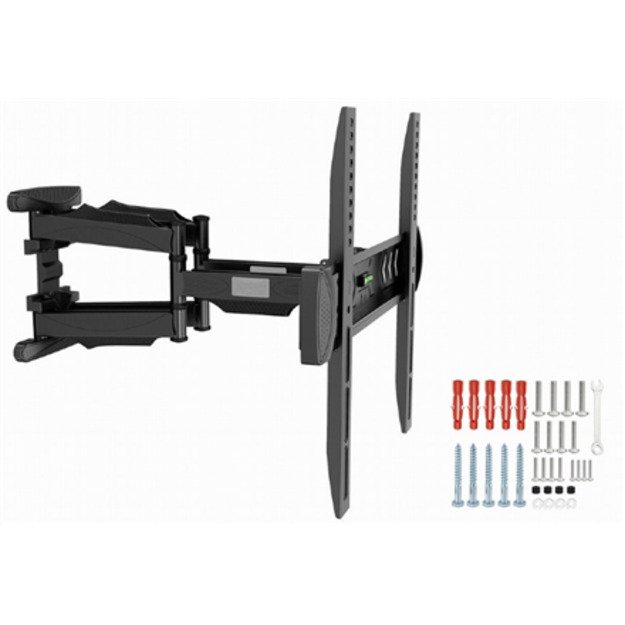 Gembird | Wall mount | WM-58ST-01 | Tilt, swivel, rotate | 32-58   | Maximum weight (capacity) 36.4 kg | Black