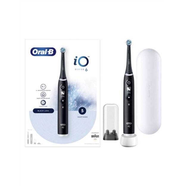 Braun Oral-B dantų šepetėlis iO 6N BLACK ONYX