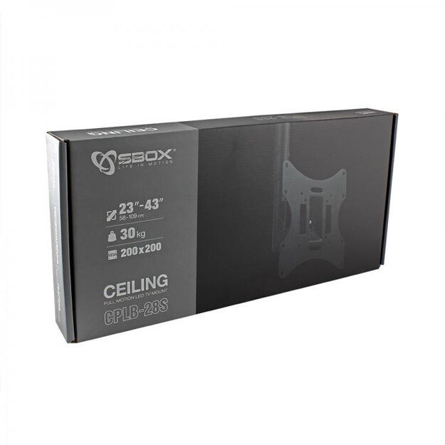 Sbox Ceiling Mount For Flat Screen LED TV CPLB-28S