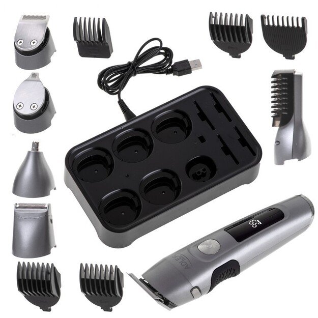 Adler | Grooming 6 in 1 Set | AD 2944 | Cordless | Number of length steps 6 | Stainless Steel/Black