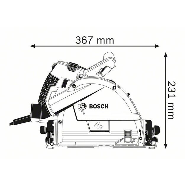 Bosch 0 601 675 001 portable circular saw 16.5 cm 6250 RPM 1400 W