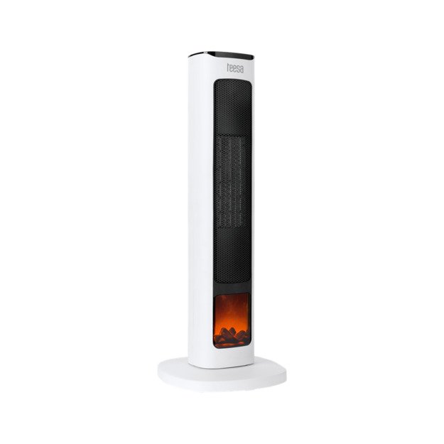 PTC 1000/2000W column fan with fireplace imitation function (remote control)