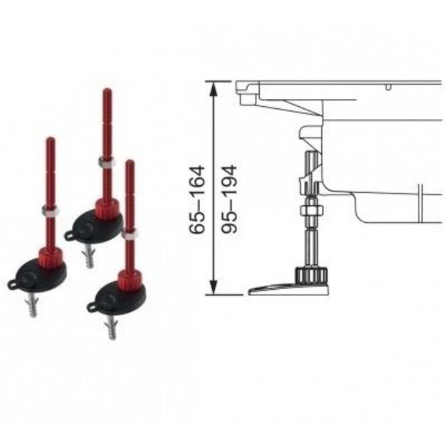 Shower channel set Tece Drainprofile 670800+674000+673002 (800 mm) 7