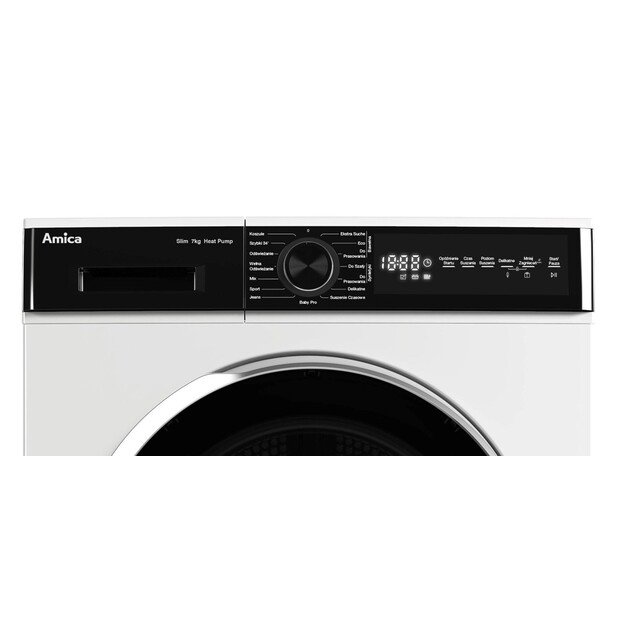 Amica AD3S72LHB (E) Front-loading dryer white, black 1