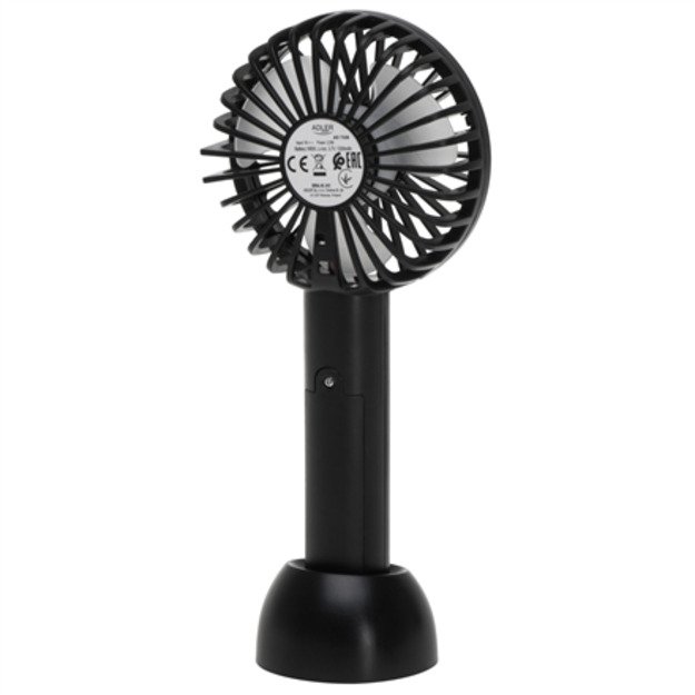 Adler Mini USB Fan | AD 7338 | Desk fan | Black | Diameter 7 cm | Number of speeds 3 3