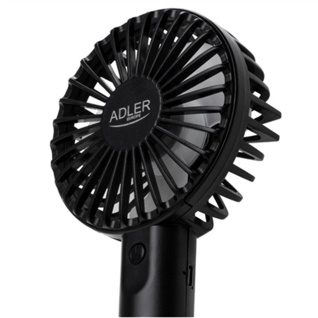 Adler Mini USB Fan | AD 7338 | Desk fan | Black | Diameter 7 cm | Number of speeds 3 2