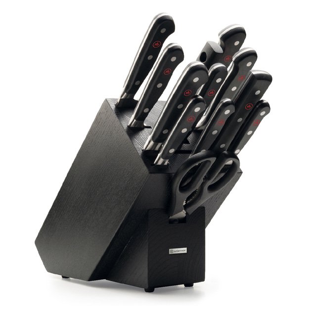 Knife block with 12 pieces, Classic