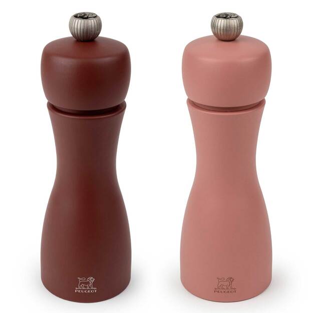 Salt and pepper set, 15 cm, Earth, Tahiti Duo