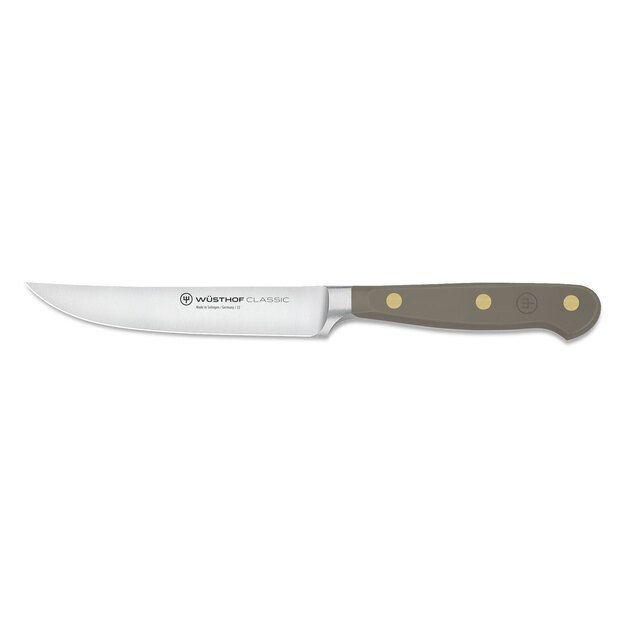 Steak knife, 12 cm, grey, Classic Colour