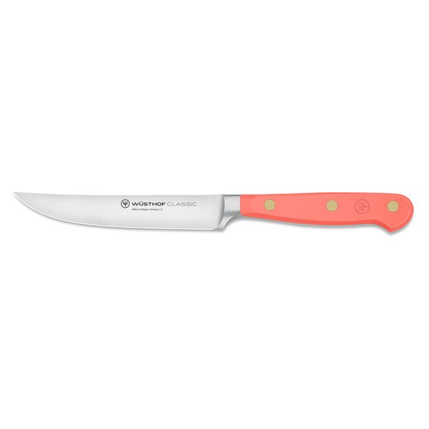 Steak knife, 12 cm, peach, Classic Colour
