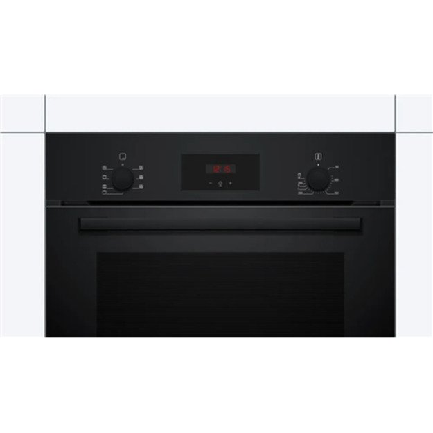 Bosch Oven | HBF133BA1 | 66 L | Electric | EcoClean | Knobs | Height 59.5 cm | Width 59.4 cm | Black 4