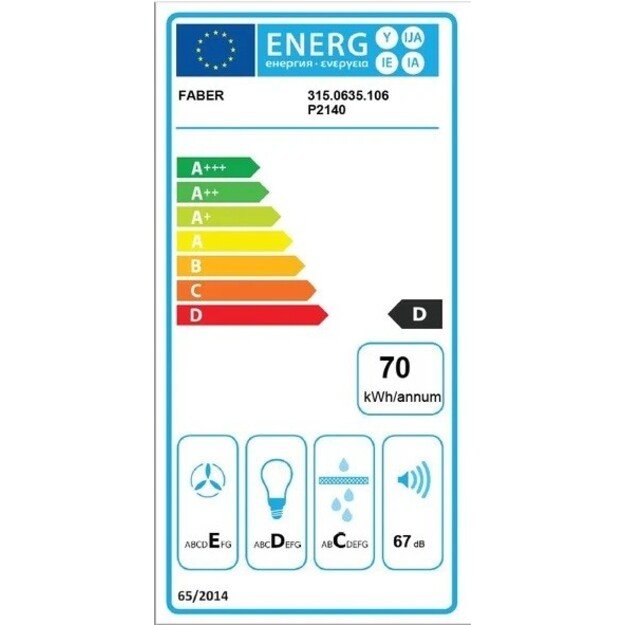 FABER Flexa NG GLASS BK A60 3