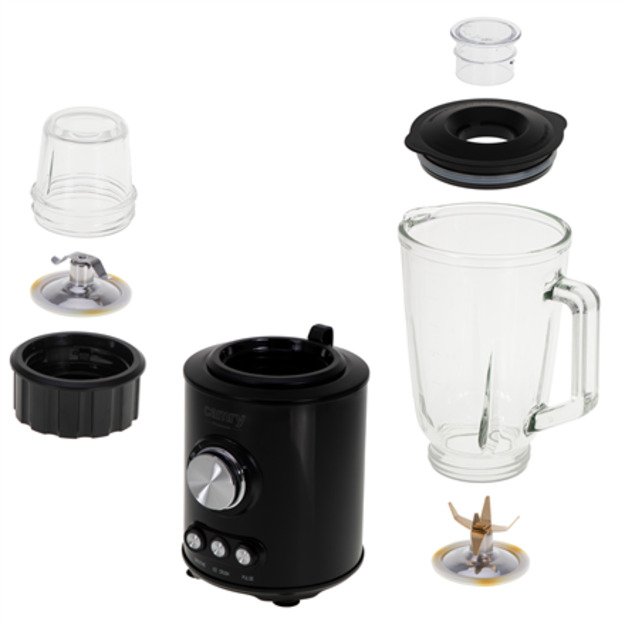 Camry Blender | CR 4088 | Tabletop | 1800 W | Jar material Glass | Jar capacity 1.5 L | Ice crushing | Piano Black 2