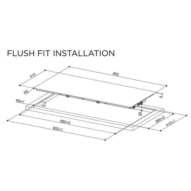 Kaitlentė FABER FCH SLIM 94 BK KL