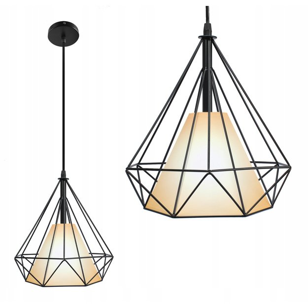 LED LAMP DIAMOND WHITE SHADE E27