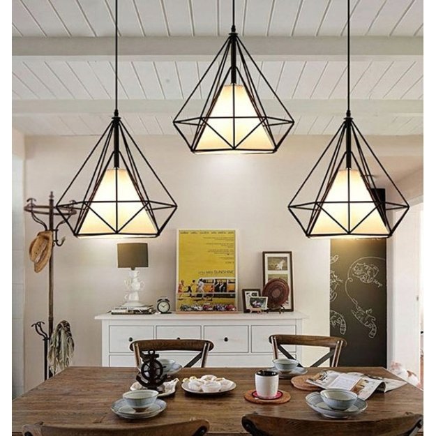 LED LAMP DIAMOND WHITE SHADE E27 2