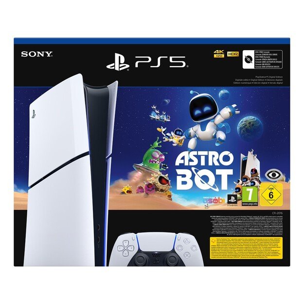 Sony PlayStation 5 Digital Edition Slim Astro Bot 1 TB Wi-Fi Black, White