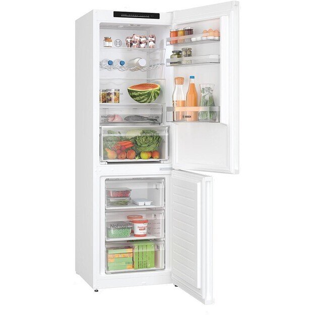 Bosch Serie 4 KGN362WDF fridge-freezer Freestanding 321 L D White