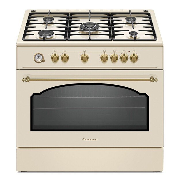 Ravanson Retro KWGE&ndash;90ARC gas and electric cooker (cream)
