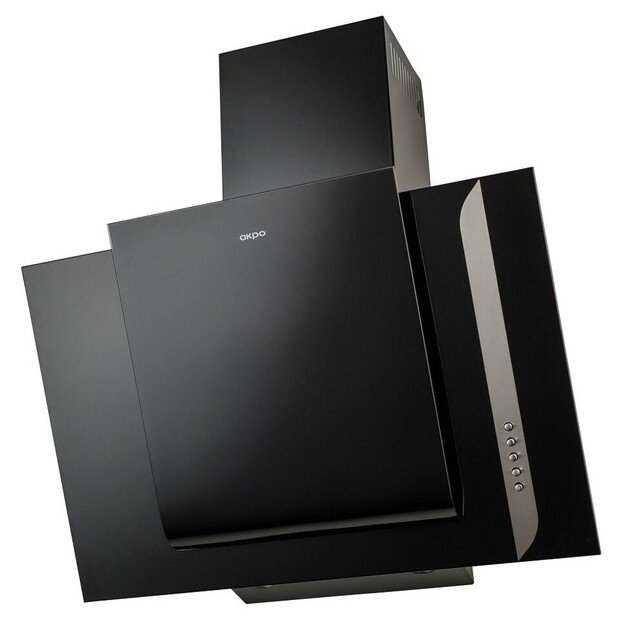 Cooker hood chimney AKPO WK-4 GRAND 60 CZARNY ECO (410,8 m3/h, 600mm, black color)